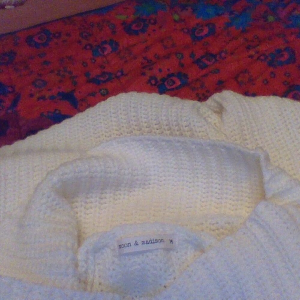 Moon & Madison Cowl Neck Chunky Knit Sweater - Picture 3 of 3